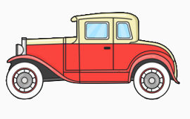 手绘汽车