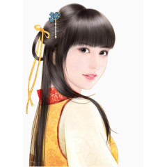 png手绘唯美古典人物