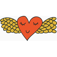 心形加翅膀