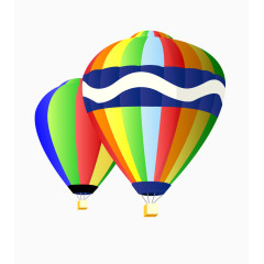 卡通漂浮热气球