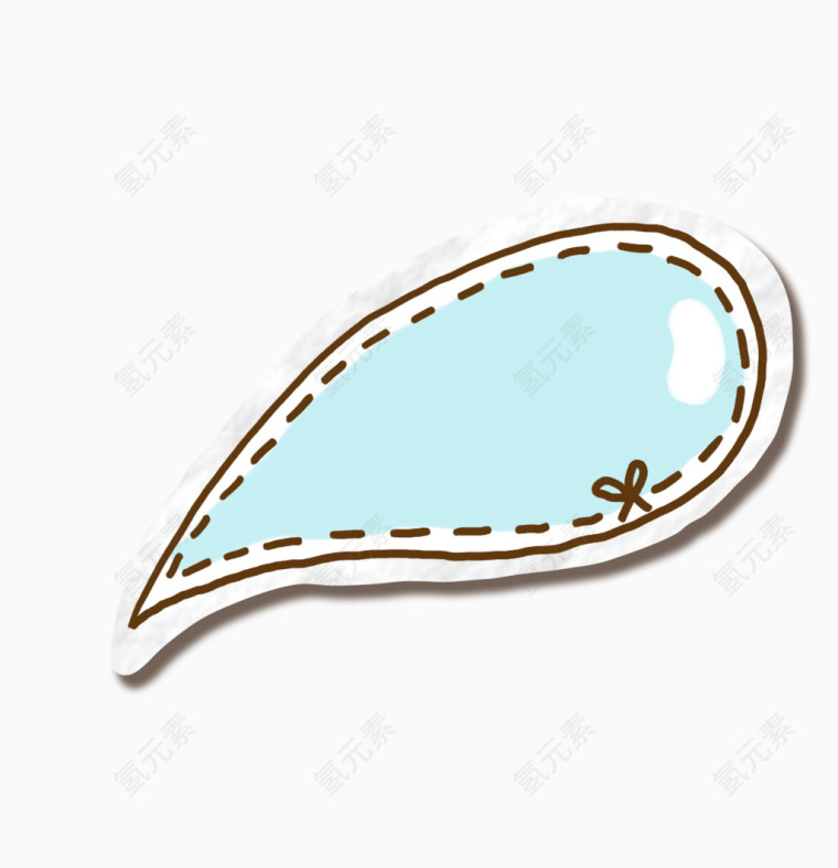 简约 小清新 漫画风格 对话框