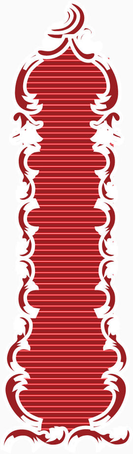 矢量手绘红色标签