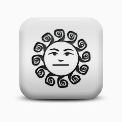 不光滑的白色的广场图标自然奇迹Natural-wonders-icons