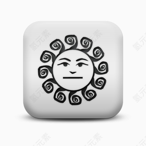 不光滑的白色的广场图标自然奇迹Natural-wonders-icons