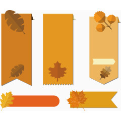 简约秋季促销标签边框合集