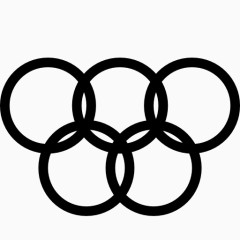 体育奥林匹克五环图标