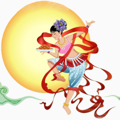 中秋节嫦娥免抠PNG图片