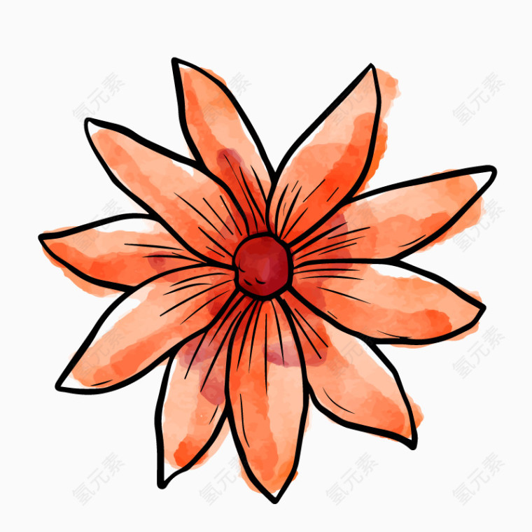 手绘花
