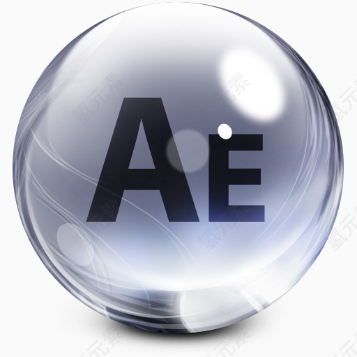 后效Adobe CS玻璃停靠图标
