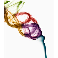 多彩线条烟雾背景