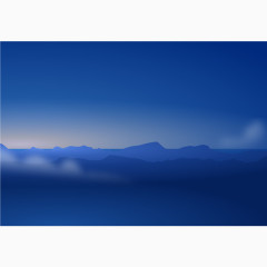 蓝色天空矢量素材