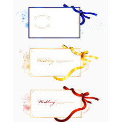 多色丝带边角装饰边框矢量合集