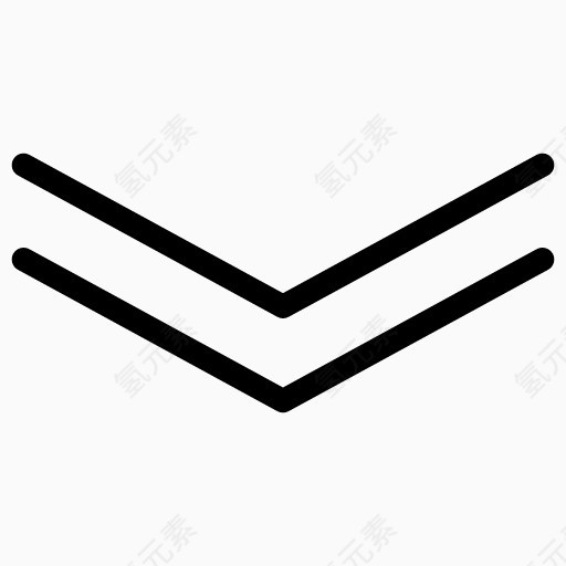 2向下箭头图标