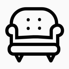 单人沙发图标