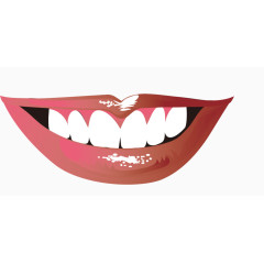 咧嘴笑的嘴巴