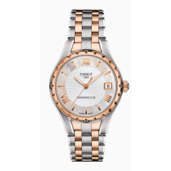 腕表手表天梭玫瑰金色女表