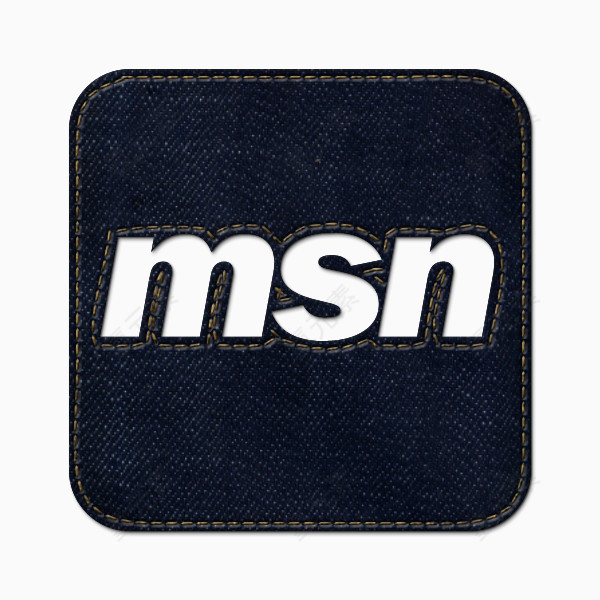 牛仔琼社会MSN标志广场蓝色牛仔裤社交媒体