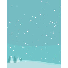 蓝色雪天背景