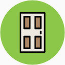 建筑剪影手绘建筑素材