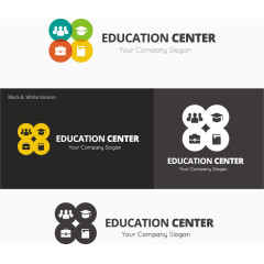 矢量教育主题商标设计素材