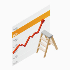 立体商务ppt数据元素