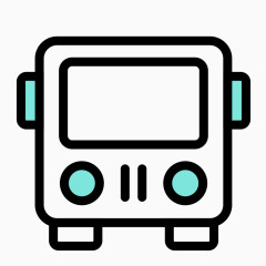 精美交通工具图标汽车前脸