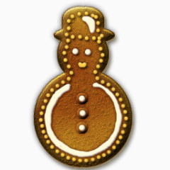 姜面包雪人姜饼的图标