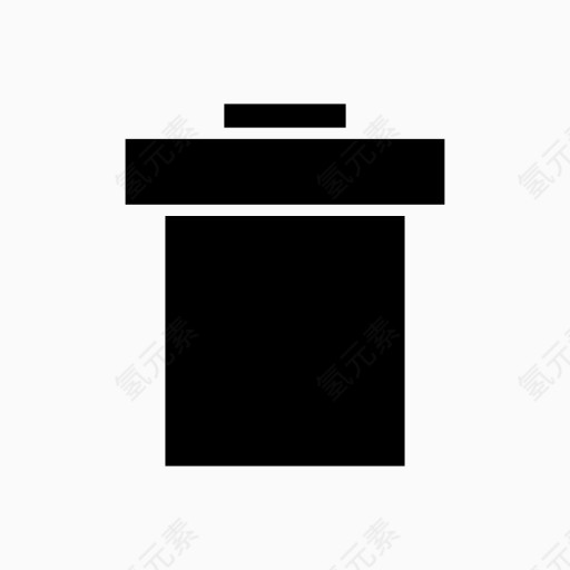 垃圾箱图案标示图标