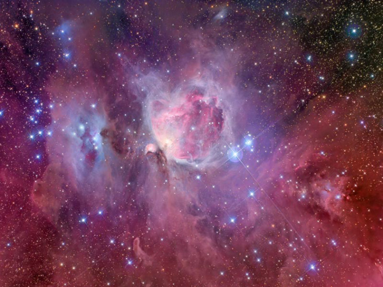 紫色绚丽星空