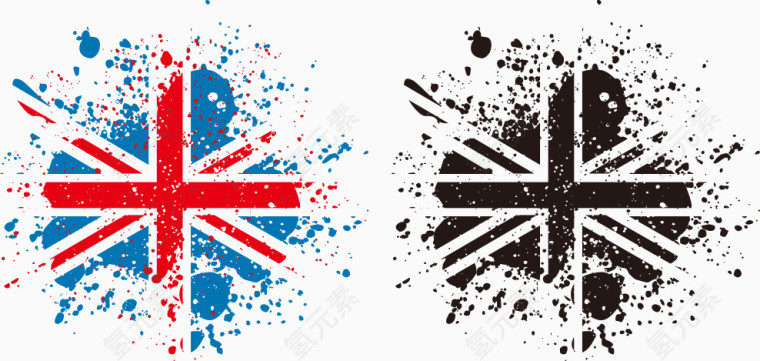 矢量英国国旗图案