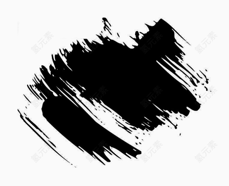 黑色水墨笔刷