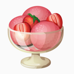 卡通手绘红色水果图片