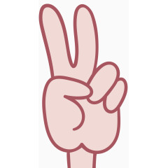 卡通手势设计矢量素材