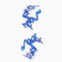 蓝色炫酷游戏闪电图案