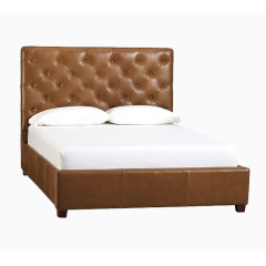 3D床图片素材 简约双人床