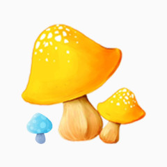 手绘蘑菇