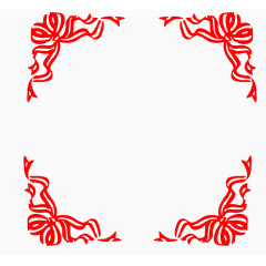 红色边框图案