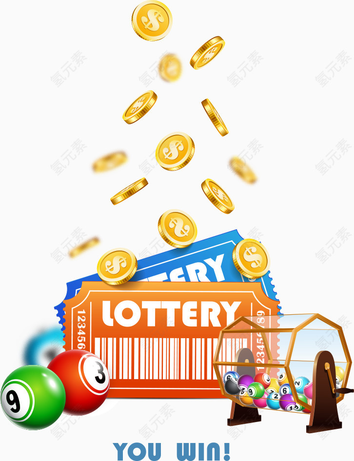 矢量彩票和彩球