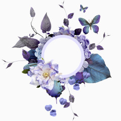 花卉矢量素材花卉边框画