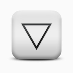 磨砂白广场图标箭三角形明确下来箭头图标