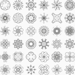 花纹边框设计矢量素材