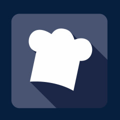 烘培元素厨师帽图标矢量素材