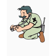 帅气的医护人员