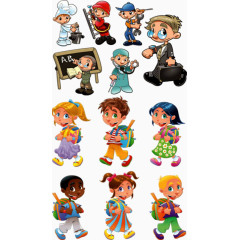 卡通手绘各行业人物