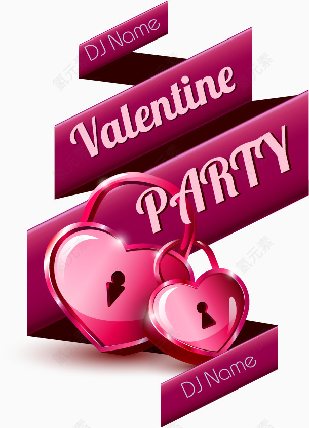 浪漫情人节几何折现