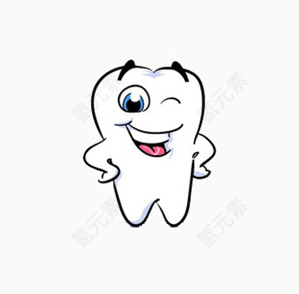 卡通牙齿 