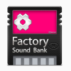 工厂银行粉红色的Nano-icon-set