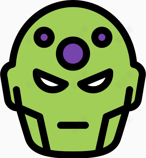 聪明而勤奋的人Flat-SuperHeroes-Villains-icons