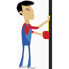 国外卡通建筑工人