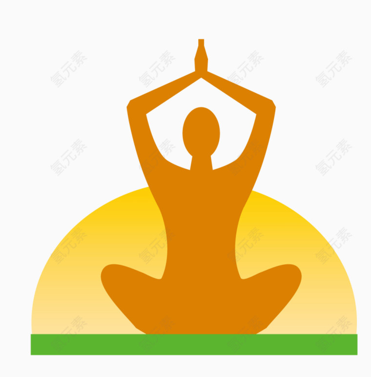 瑜伽动作体位矢量图